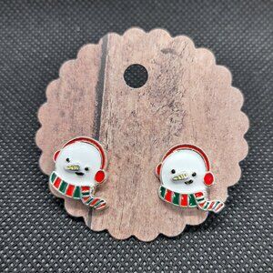 Snowman Stud Earrings